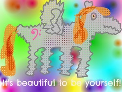 Size: 1024x768 | Tagged: safe, artist:super trampoline, oc, oc only, pegasus, pony, poorly drawn encouragement ponies, 1000 hours in ms paint, encouragement, encouraging, ms paint