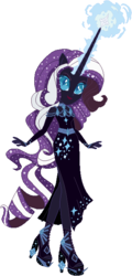 Size: 334x694 | Tagged: safe, artist:ra1nb0wk1tty, nightmare rarity, equestria girls, g4, equestria girls-ified, female, ponied up, simple background, solo, white background