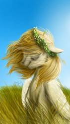 Size: 720x1280 | Tagged: dead source, safe, artist:black-opal1, oc, oc only, pegasus, pony, female, field, mare, solo