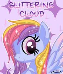 Size: 1700x2000 | Tagged: safe, artist:iheartjapan789, oc, oc only, oc:glittering cloud, pegasus, pony, female, mare, solo