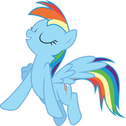 Size: 6400x6417 | Tagged: safe, artist:parclytaxel, rainbow dash, pegasus, pony, g4, no second prances, .svg available, absurd resolution, eyes closed, female, flying, gritted teeth, mare, simple background, smiling, solo, spread wings, transparent background, vector, wings