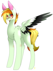 Size: 1493x1989 | Tagged: safe, artist:alithecat1989, oc, oc only, pegasus, pony, colored wings, multicolored wings, one wing out, simple background, solo, transparent background