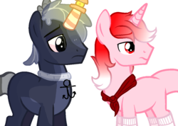 Size: 948x674 | Tagged: safe, artist:anxiouslilnerd, oc, oc only, oc:oceanside, oc:snuggle bugg, pony, unicorn, base used, clothes, collaboration, lighthouse horn, male, scarf, simple background, socks, stallion, transparent background, vector