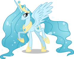 Size: 9500x7586 | Tagged: safe, artist:limedazzle, queen chrysalis, alicorn, pony, g4, absurd resolution, alicornified, alternate universe, concave belly, crown, female, jewelry, mare, princess chrysalis, raised hoof, regalia, show accurate, simple background, slender, smiling, solo, species swap, spread wings, thin, transparent background, wings