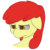 Size: 419x419 | Tagged: safe, artist:mrpancakewolfie, apple bloom, g4, disgusted, female, head, simple background, solo, transparent background