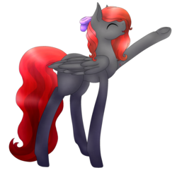 Size: 2120x2105 | Tagged: safe, artist:anxiouslilnerd, oc, oc only, oc:cursed velvet, pegasus, pony, commission, high res, paint tool sai, simple background, solo, transparent background