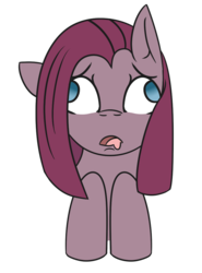 Size: 739x1000 | Tagged: safe, artist:lazerblues, pinkie pie, earth pony, pony, g4, bust, derp, female, pinkamena diane pie, pinkie derp, portrait, simple background, solo, tongue out, transparent background