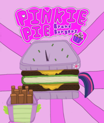 Size: 900x1059 | Tagged: artist needed, source needed, safe, spike, twilight sparkle, dragon, g4, burger, fast food, food, french fries, tail