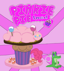 Size: 845x946 | Tagged: artist needed, source needed, safe, gummy, pinkie pie, g4, burger, candy, candy corn, fast food, food, keychain, lollipop, muffin