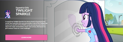 Size: 1246x424 | Tagged: safe, sci-twi, twilight sparkle, equestria girls, g4, my little pony equestria girls, official, female, hooves, portal, solo, statue