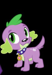 Size: 173x246 | Tagged: safe, screencap, spike, dog, equestria girls, g4, looking at you, male, smiling, solo, spike the dog