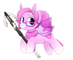 Size: 2347x1906 | Tagged: safe, artist:moozua, oc, oc only, oc:moonset, pony, mercy, overwatch, simple background, solo, transparent background