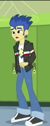 Size: 191x480 | Tagged: safe, screencap, flash sentry, equestria girls, g4, my little pony equestria girls: friendship games, clothes, jacket, male, pants, shocked, shoes, sneakers, solo