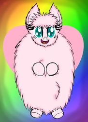 Size: 2913x4000 | Tagged: safe, artist:enzomersimpsons, oc, oc only, oc:fluffle puff, earth pony, pony, abstract background, colored pupils, cutie mark, looking at you, solo