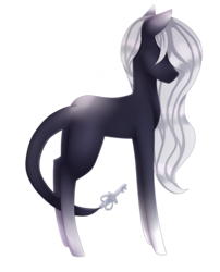 Size: 1612x2000 | Tagged: safe, artist:bonniebatman, oc, oc only, earth pony, pony, augmented tail, simple background, solo, transparent background