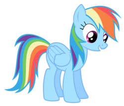 Size: 900x771 | Tagged: safe, artist:anxet, rainbow dash, pegasus, pony, g4, female, looking down, simple background, smiling, solo, transparent background, vector