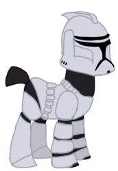 Size: 497x722 | Tagged: safe, artist:ripped-ntripps, pony, clone, clone trooper, clone wars, ponified, simple background, solo, star wars, transparent background