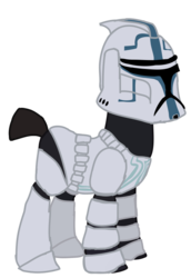 Size: 497x722 | Tagged: safe, artist:ripped-ntripps, pony, clone, clone trooper, clone wars, ponified, simple background, solo, star wars, transparent background