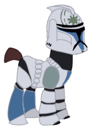 Size: 506x722 | Tagged: safe, artist:ripped-ntripps, pony, clone, clone trooper, clone wars, ponified, simple background, solo, star wars, transparent background