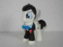 Size: 4000x3000 | Tagged: safe, artist:silverband7, doctor whooves, time turner, earth pony, pony, g4, clothes, craft, crossover, customized toy, doctor who, irl, photo, ponified, second doctor, solo, the doctor, toy