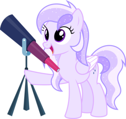 Size: 6765x6400 | Tagged: safe, artist:parclytaxel, oc, oc only, oc:starstorm slumber, pegasus, pony, .svg available, absurd resolution, colored wings, cutie mark, female, happy, mare, raised hoof, simple background, smiling, solo, telescope, transparent background, tripod, vector
