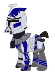 Size: 768x1024 | Tagged: safe, artist:ripped-ntripps, pony, arc trooper, armor, clone, clone trooper, clone wars, ponified, simple background, solo, star wars, transparent background