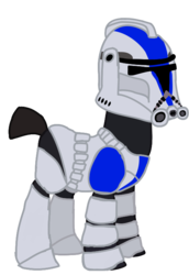 Size: 497x722 | Tagged: safe, artist:ripped-ntripps, pony, 501st, 501st legion, armor, clone, clone trooper, clone wars, ponified, simple background, solo, star wars, transparent background