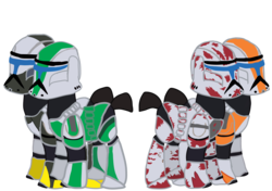 Size: 1024x722 | Tagged: safe, artist:ripped-ntripps, pony, armor, boss, clone, clone trooper, clone wars, delta squad, fixer, group, ponified, republic commando, scorch, sev, star wars, star wars: republic commando