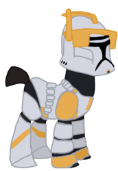 Size: 497x722 | Tagged: safe, artist:ripped-ntripps, pony, armor, clone, clone trooper, clone wars, commander cody, ponified, simple background, solo, star wars, transparent background