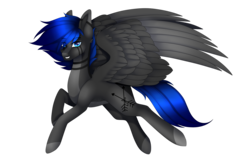 Size: 3000x2000 | Tagged: safe, artist:minelvi, oc, oc only, oc:arrow, pegasus, pony, colored hooves, grin, high res, male, pegasus oc, simple background, smiling, solo, stallion, transparent background, wings