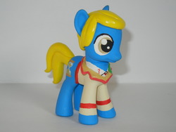 Size: 4000x3000 | Tagged: safe, artist:silverband7, doctor whooves, time turner, earth pony, pony, g4, clothes, craft, crossover, customized toy, doctor who, fifth doctor, irl, photo, ponified, solo, sweater, the doctor, toy