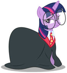 Size: 2758x3000 | Tagged: safe, artist:brony-works, twilight sparkle, alicorn, pony, g4, three's a crowd, female, glasses, harry potter (series), high res, mare, simple background, solo, transparent background, twilight sparkle (alicorn), vector