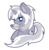 Size: 2755x2827 | Tagged: safe, artist:amberlea-draws, oc, oc only, oc:frozen raine, pony, unicorn, bedroom eyes, chibi, cutie mark, high res, prone, simple background, solo, transparent background, vector