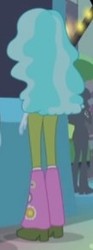 Size: 108x289 | Tagged: safe, screencap, paisley, equestria girls, g4, my little pony equestria girls: rainbow rocks, perfect day for fun, boots, cropped, female, flower, high heel boots, rear view, solo
