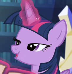 Size: 977x997 | Tagged: safe, screencap, twilight sparkle, alicorn, pony, g4, the crystalling, cropped, female, lidded eyes, magic, mare, open mouth, paper, solo, telekinesis, twilight sparkle (alicorn)