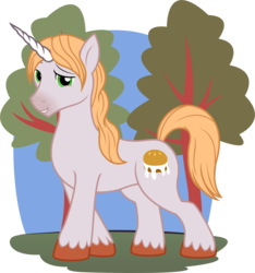 Size: 2514x2685 | Tagged: safe, artist:badumsquish, derpibooru exclusive, pony, unicorn, dreamworks face, grin, high res, looking at you, magical unicorn mayonnaise, male, ponified, pose, raised eyebrow, robot chicken, smiling, smirk, solo, unicorn (robot chicken), visual innuendo