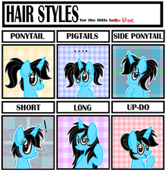 Size: 2000x2080 | Tagged: safe, artist:iheartjapan789, oc, oc only, oc:andrea, pony, unicorn, alternate hairstyle, female, hair style meme, high res, mare