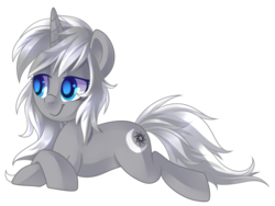 Size: 3856x2896 | Tagged: safe, artist:drawntildawn, oc, oc only, oc:frozen raine, pony, unicorn, bedroom eyes, cutie mark, female, high res, lying down, simple background, solo, transparent background, vector
