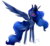 Size: 1765x1621 | Tagged: safe, artist:alithecat1989, artist:symphstudio, princess luna, pony, g4, blushing, collaboration, crown, female, jewelry, large wings, looking back, rear view, regalia, signature, simple background, solo, transparent background, wings