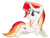 Size: 658x501 | Tagged: safe, artist:ipandacakes, oc, oc only, oc:solar flare, pony, unicorn, crying, female, mare, offspring, parent:fire streak, parent:sunset shimmer, simple background, solo, transparent background