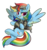 Size: 1850x1950 | Tagged: safe, artist:renokim, rainbow dash, pony, g4, backwards cutie mark, bomber jacket, clothes, crossed hooves, female, goggles, jacket, leather jacket, lidded eyes, mare, simple background, smiling, smug, solo, spread wings, transparent background, wings