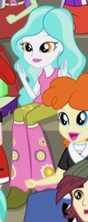 Size: 159x396 | Tagged: safe, screencap, cloudy kicks, golden hazel, normal norman, paisley, starlight, watermelody, equestria girls, g4, my little pony equestria girls: friendship games, background human, boots, cropped, flower, high heel boots