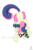 Size: 1000x1500 | Tagged: safe, artist:truffle shine, bon bon, sweetie drops, earth pony, pony, g4, dock, female, glasses, katana, mouth hold, prone, secret agent sweetie drops, signature, simple background, solo, sword, transparent background, weapon