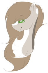 Size: 909x1377 | Tagged: safe, artist:mauuwde, oc, oc only, pony, chest fluff, commission, female, green eyes, mare, simple background, solo, transparent background