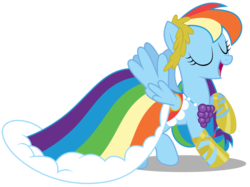 Size: 4007x3000 | Tagged: safe, artist:brony-works, rainbow dash, pegasus, pony, g4, the best night ever, clothes, dress, female, gala dress, high res, open mouth, simple background, solo, transparent background, vector