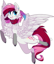 Size: 1084x1298 | Tagged: safe, artist:tay-niko-yanuciq, oc, oc only, oc:rouge swirl, pegasus, pony, chest fluff, female, mare, pixel art, simple background, solo, transparent background