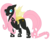 Size: 2294x1853 | Tagged: safe, artist:cloudyrei, fluttershy, changeling, g4, changelingified, female, flutterling, raised hoof, simple background, solo, species swap, transparent background, yellow changeling