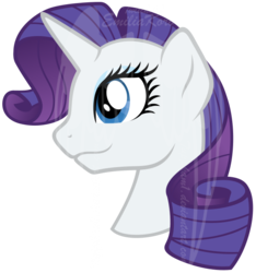 Size: 638x681 | Tagged: safe, artist:tuppkam1, rarity, pony, g4, bust, female, portrait, simple background, solo, transparent background, watermark