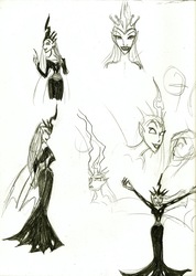 Size: 1659x2331 | Tagged: safe, artist:darthcraftus, queen chrysalis, human, g4, humanized, sketch, sketch dump