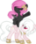 Size: 600x729 | Tagged: safe, artist:t-aroutachiikun, oc, oc only, oc:constella cygnus, oc:fallen skies, bat pony, pegasus, pony, base used, eyes closed, female, filly, mare, simple background, transparent background